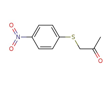 Molecular Structure of 25784-85-4 (1-[(p-Nitrophenyl)thio]-2-propanone)