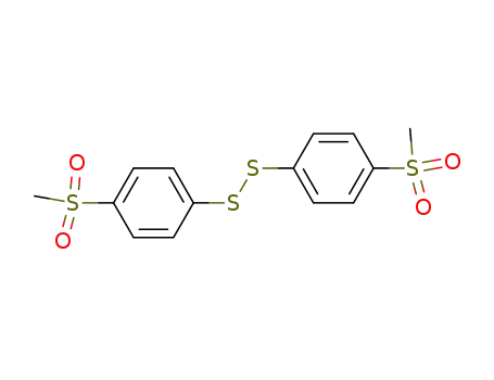 Molecular Structure of 92424-06-1 (Disulfide, bis[4-(methylsulfonyl)phenyl])