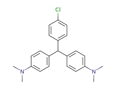 Molecular Structure of 6310-51-6 (4-[(4-chlorophenyl)-(4-dimethylaminophenyl)methyl]-N,N-dimethyl-aniline)