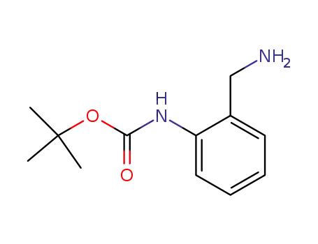 Molecular Structure of 849020-94-6 (TERT-BUTYL2-(AMINOMETHYL)PHENYLCARBAMATE)