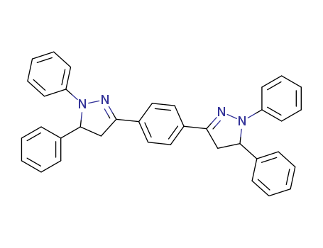 1H-Pyrazole,3,3'-(1,4-phenylene)bis[4,5-dihydro-1,5-diphenyl- cas  7267-75-6