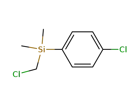 Molecular Structure of 770-89-8 (CHLOROMETHYL(4-CHLOROPHENYL)DIMETHYLSILANE)