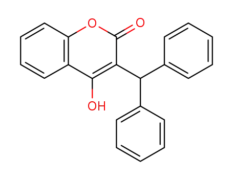 Molecular Structure of 15074-22-3 (2H-1-Benzopyran-2-one, 3-(diphenylmethyl)-4-hydroxy-)