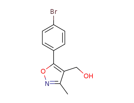 Molecular Structure of 1280205-98-2 ([5-(4-BroMo-phenyl)-3-Methyl-isoxazol-4-yl]-Methanol)