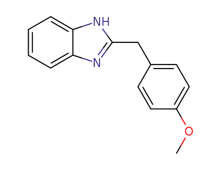 Molecular Structure of 53039-62-6 (1H-Benzimidazole, 2-[(4-methoxyphenyl)methyl]-)