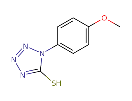Molecular Structure of 13980-76-2 (5-MERCAPTO-1-(4-METHOXYPHENYL)-1H-TETRAZOLE)