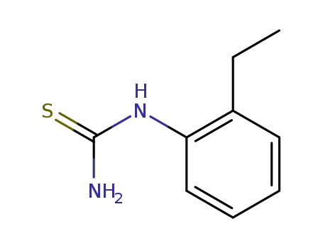 Molecular Structure of 22265-77-6 (1-(2-ETHYLPHENYL)-2-THIOUREA)