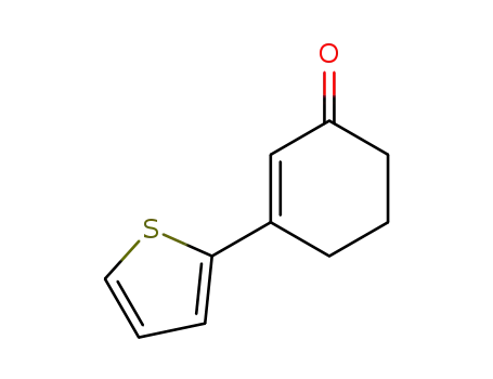 Molecular Structure of 30858-18-5 (3-(thiophen-2-yl)cyclohex-2-en-1-one)