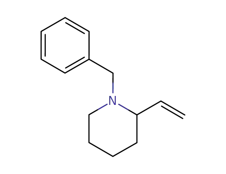 Molecular Structure of 66120-27-2 (Piperidine, 2-ethenyl-1-(phenylmethyl)-)