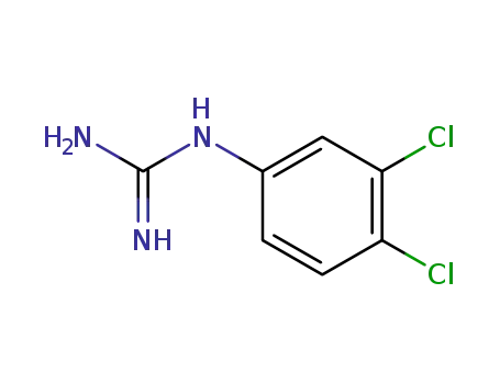 Molecular Structure of 65783-10-0 (N-(3,4-Dichlorophenyl)guanidine)