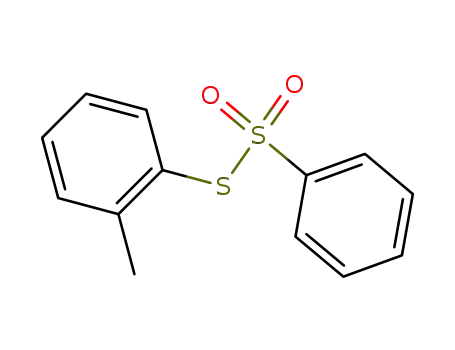 Molecular Structure of 96097-67-5 (S-(2-methylphenyl) benzenesulfonothioate)