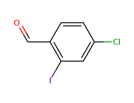 Molecular Structure of 132901-37-2 (4-Chloro-2-iodo-benzaldehyde)