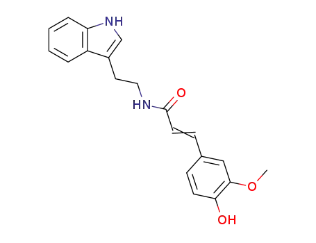 Molecular Structure of 53905-13-8 (Nb-Feruloyltryptamine)