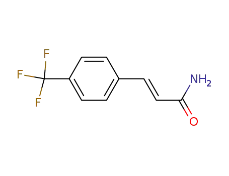 Molecular Structure of 115093-99-7 (4-(TRIFLUOROMETHYL)CINNAMAMIDE)