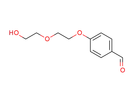 Molecular Structure of 127441-50-3 (Benzaldehyde, 4-[2-(2-hydroxyethoxy)ethoxy]-)