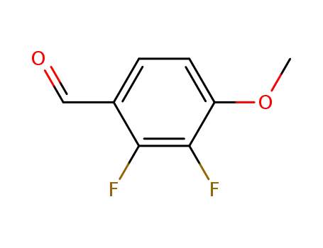 Molecular Structure of 256417-11-5 (2,3-Difluoro-4-methoxybenzaldehyde)