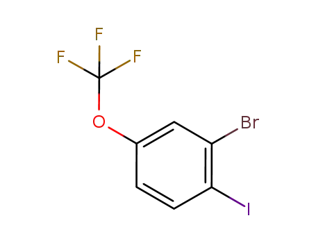 Molecular Structure of 883546-30-3 (2-Bromo-4-trifluoromethoxy-1-iodobenzene)