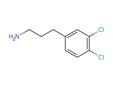Molecular Structure of 76706-60-0 (3,4-Dichloro-benzenepropanaMine)