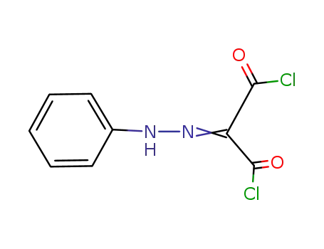 Molecular Structure of 19288-90-5 (2-(2-phenylhydrazono)Malonyl dichloride)
