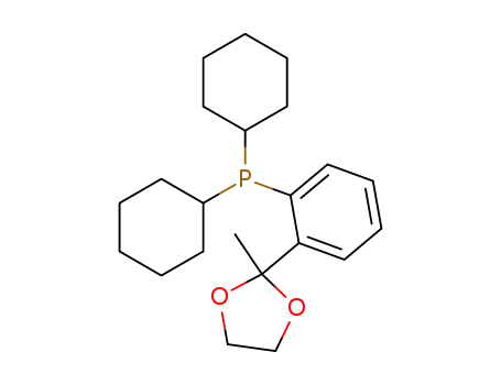 Molecular Structure of 221187-50-4 (2'-(DICYCLOHEXYLPHOSPHINO)ACETOPHENONE &)