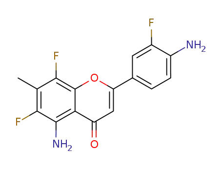 5-Amino-2-(4-amino-3-fluorophenyl)-6,8-difluoro-7-methyl-4H-1-benzopyran-4-one