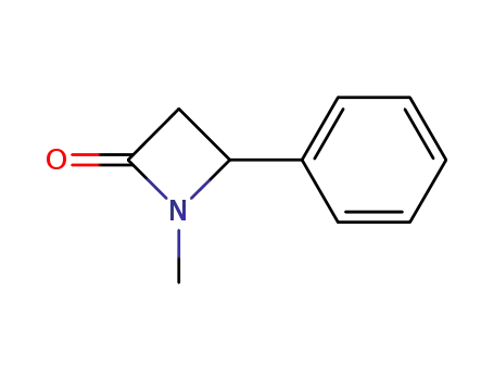 Molecular Structure of 4458-62-2 (2-Azetidinone, 1-methyl-4-phenyl-)