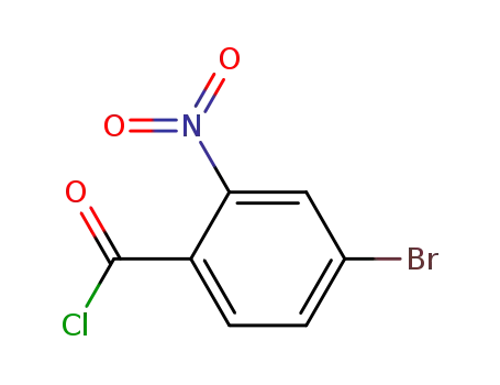 Molecular Structure of 112734-21-1 (Benzoyl chloride, 4-bromo-2-nitro-)