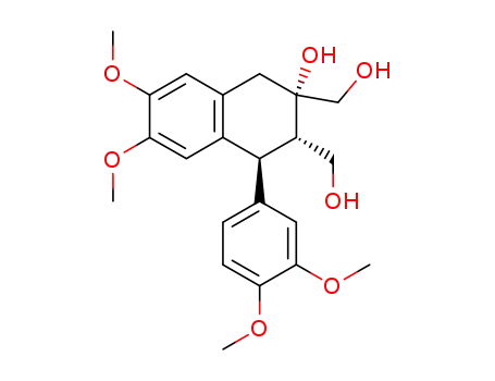 2,3-Naphthalenedimethanol,1-(3,4-dimethoxyphenyl)-1,2,3,4-tetrahydro-3-hydroxy-6,7-dimethoxy-,(1S,2S,3S)-