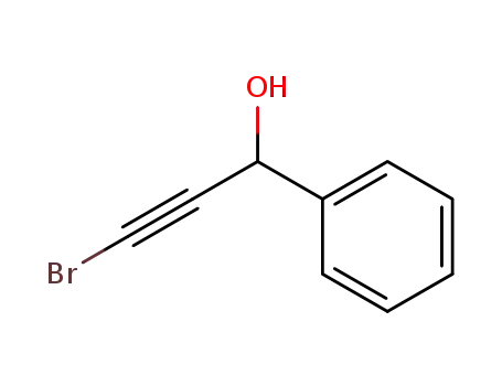 Molecular Structure of 10508-57-3 (3-bromo-1-phenyl-prop-2-yn-1-ol)