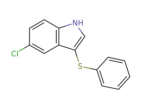 Molecular Structure of 227803-35-2 (5-CHLORO-3-(PHENYLTHIO)-INDOLE)