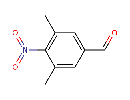 Molecular Structure of 18515-18-9 (3,5-DiMethyl-4-nitrobenzaldehyde)