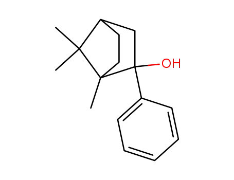 Molecular Structure of 16821-80-0 (1,7,7-Trimethyl-2-phenylbicyclo[2.2.1]heptan-2-ol)