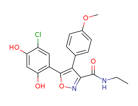 VER-50589;5-(5-chloro-2,4-dihydroxyphenyl)-N-ethyl-4-(4-methoxyphenyl)-3-Isoxazolecarboxamide