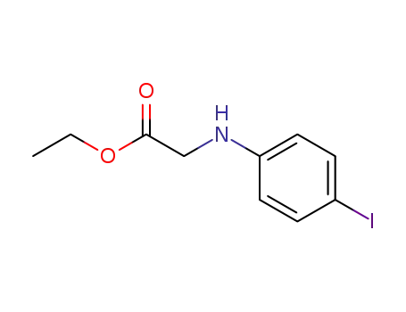 Molecular Structure of 14108-76-0 (ETHYL 2-(4-IODOANILINO)ACETATE)