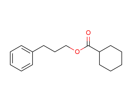 Molecular Structure of 70275-61-5 (Cyclohexanecarboxylic acid, 3-phenylpropyl ester)