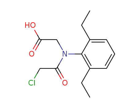 2-(N-(2-chloroacetyl)-2,6-diethylanilino)acetic acid