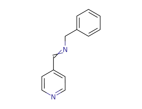Molecular Structure of 72954-83-7 (Benzenemethanamine, N-(4-pyridinylmethylene)-)