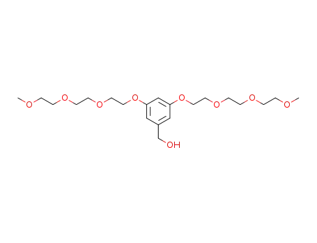 Molecular Structure of 206049-37-8 (Benzenemethanol, 3,5-bis[2-[2-(2-methoxyethoxy)ethoxy]ethoxy]-)