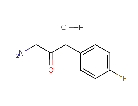 Molecular Structure of 93102-98-8 (2-Propanone, 1-amino-3-(4-fluorophenyl)-, hydrochloride)