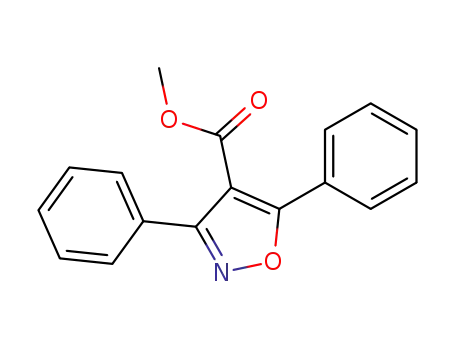 Molecular Structure of 2289-55-6 (methyl [3,5-diphenylisoxazol-4-yl]carboxylate)