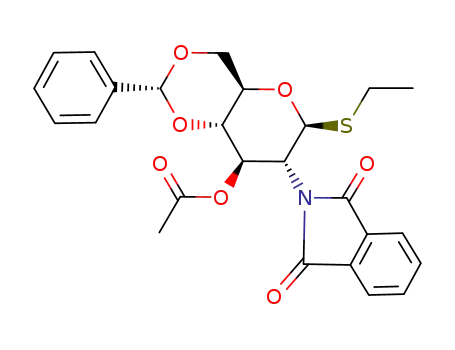 beta-D-Glucopyranoside, ethyl 2-deoxy-2-(1,3-dihydro-1,3-dioxo-2H-isoindol-2-yl)-4,6-O-[(R)-phenylmethylene]-1-thio-, 3-acetate