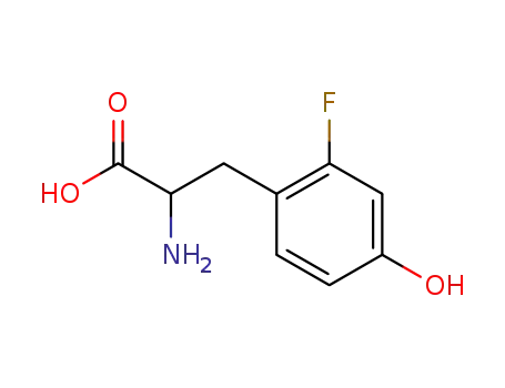 Molecular Structure of 7656-31-7 (2-AMINO-3-(2-FLUORO-4-HYDROXY-PHENYL)-PROPIONIC ACID)