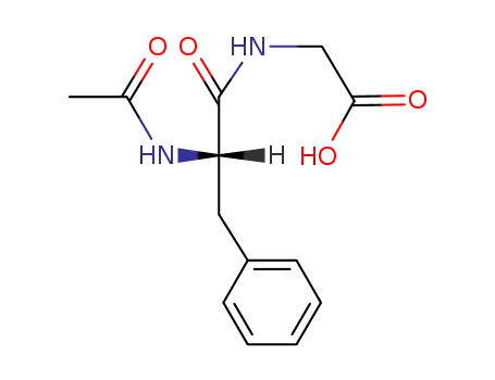 Molecular Structure of 23506-38-9 (Glycine, N-(N-acetyl-L-phenylalanyl)-)