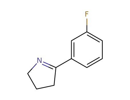 Molecular Structure of 164737-45-5 (2H-Pyrrole,5-(3-fluorophenyl)-3,4-dihydro-(9CI))