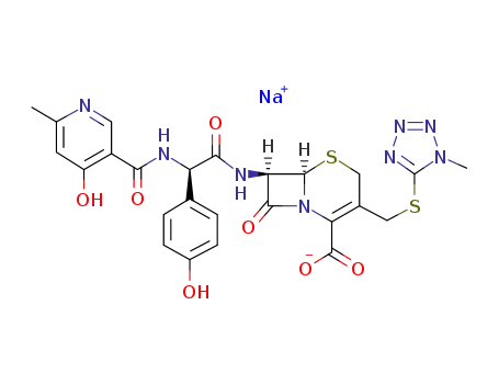 Molecular Structure of 74849-93-7 (Cefpiramide sodium)
