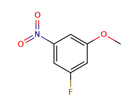 Molecular Structure of 7087-60-7 (1-fluoro-3-methoxy-5-nitrobenzene)