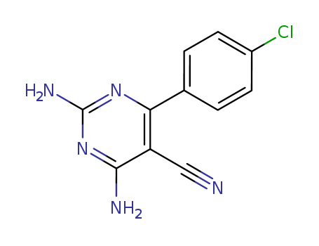 2,4-Diamino-6-(4-chlorophenyl)-5-pyrimidinecarbonitrile