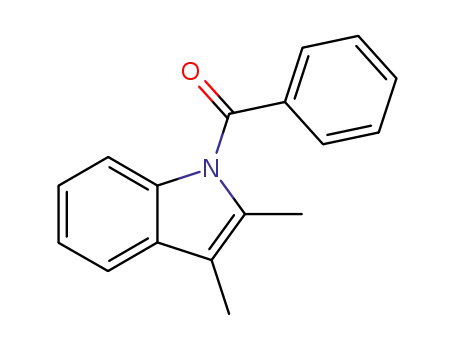 Molecular Structure of 53676-44-1 (1H-Indole, 1-benzoyl-2,3-dimethyl-)