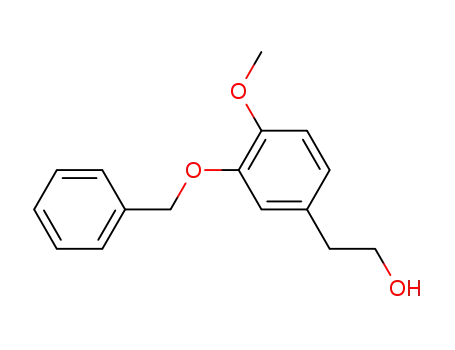 Molecular Structure of 55323-55-2 (Benzeneethanol, 4-methoxy-3-(phenylmethoxy)-)