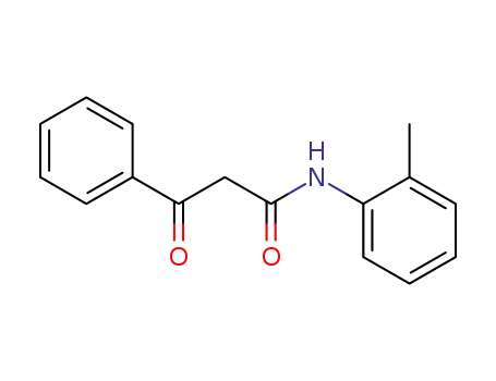 Molecular Structure of 71599-78-5 (Benzenepropanamide, N-(2-methylphenyl)-b-oxo-)